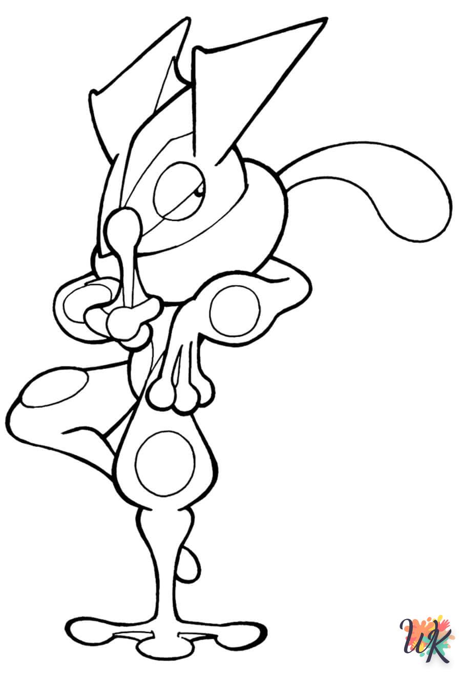 coloriage Pokémon Greninja  à imprimer pour enfant de 4 ans