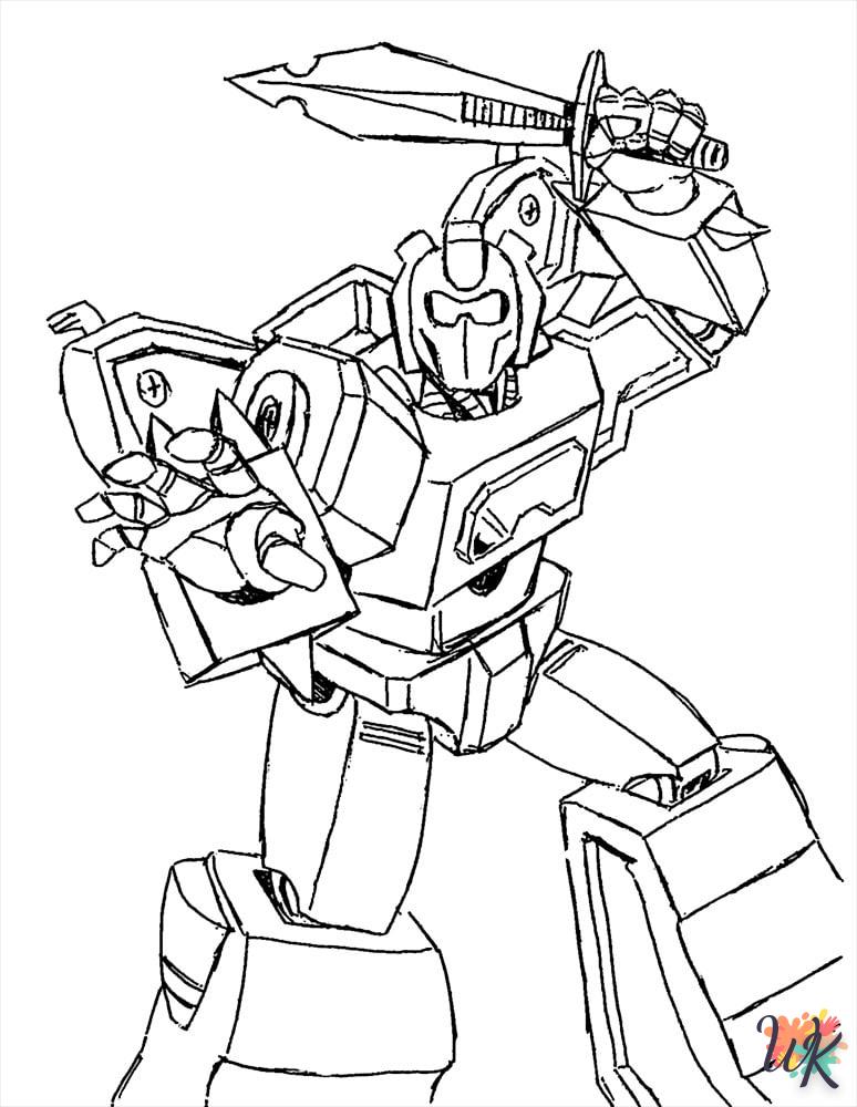 image de coloriage Robot  pour enfant