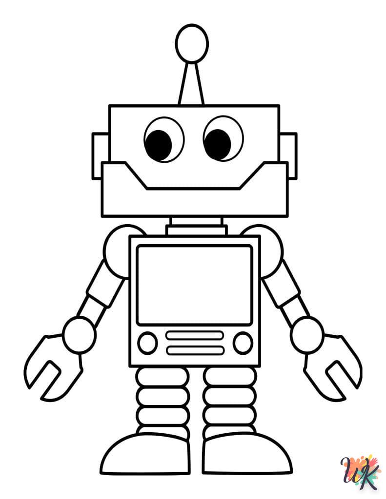 coloriage Robot  enfant 8 ans a imprimer