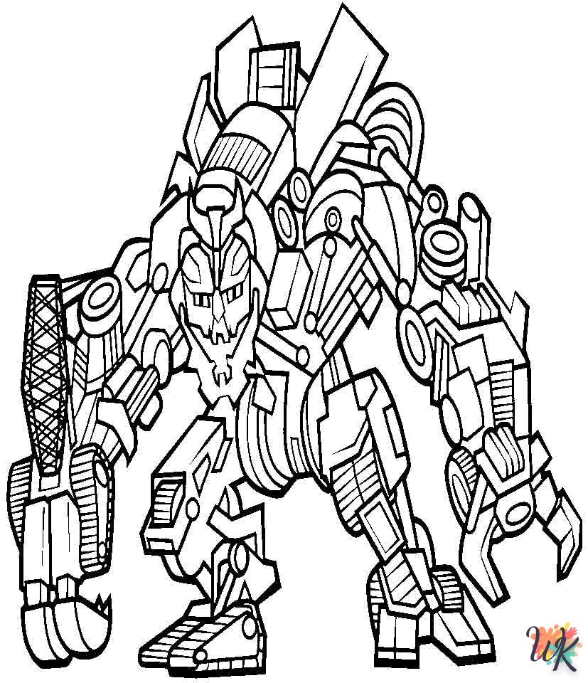 coloriage Robot  a imprimer pour enfant de 4 ans