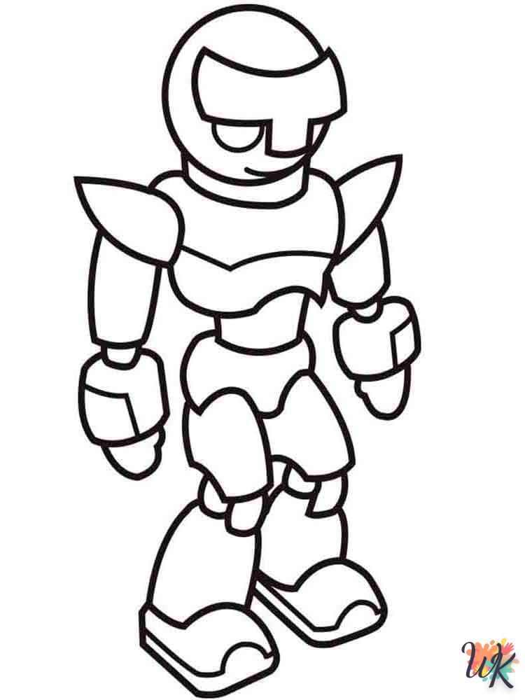 coloriage Robot  pour enfant de 3 ans