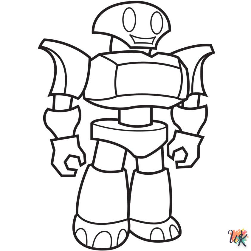 imprimer coloriage Robot  gratuit