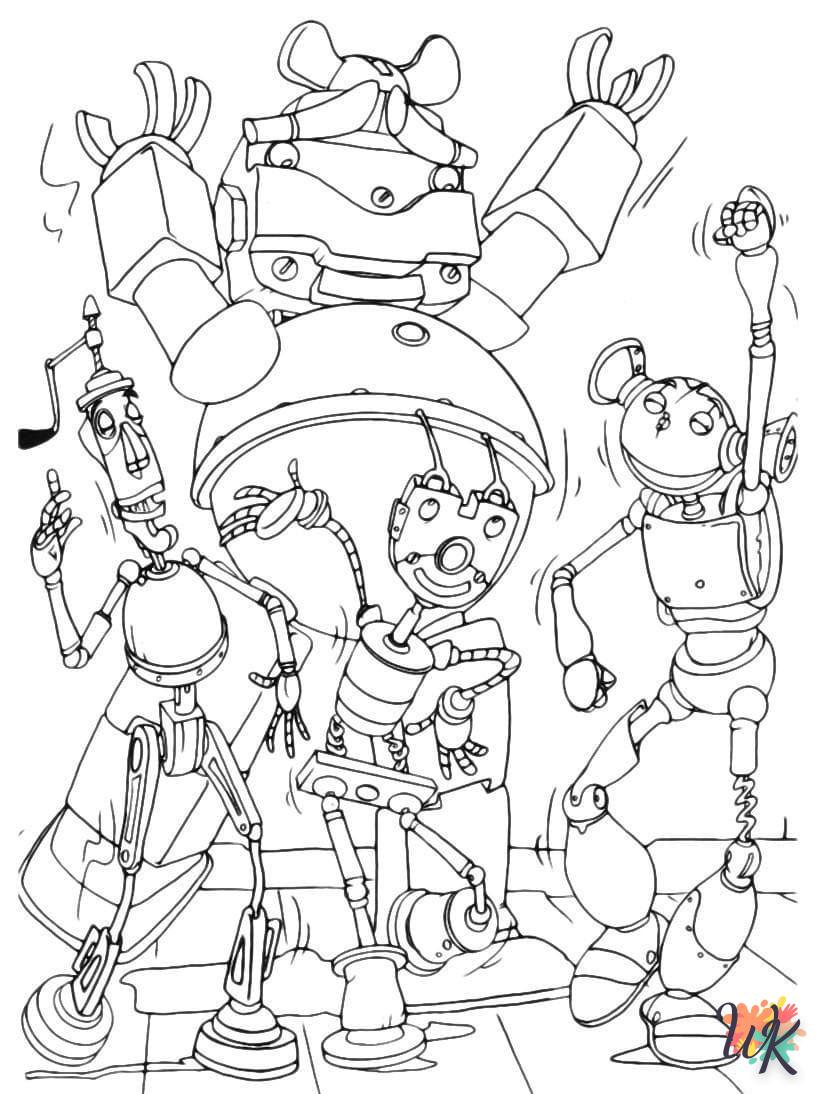 coloriage Robot  bebe à imprimer gratuit