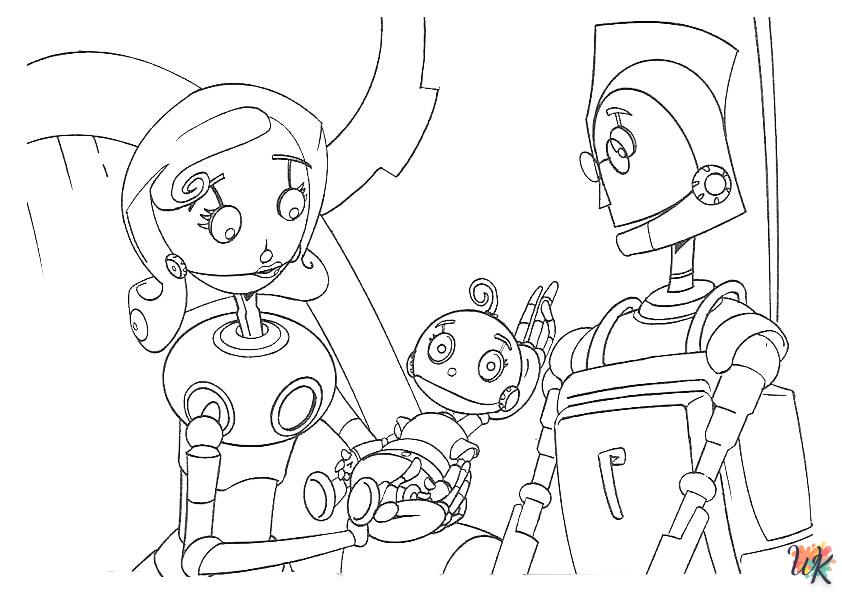 coloriage Robot  a imprimer enfant 10 ans