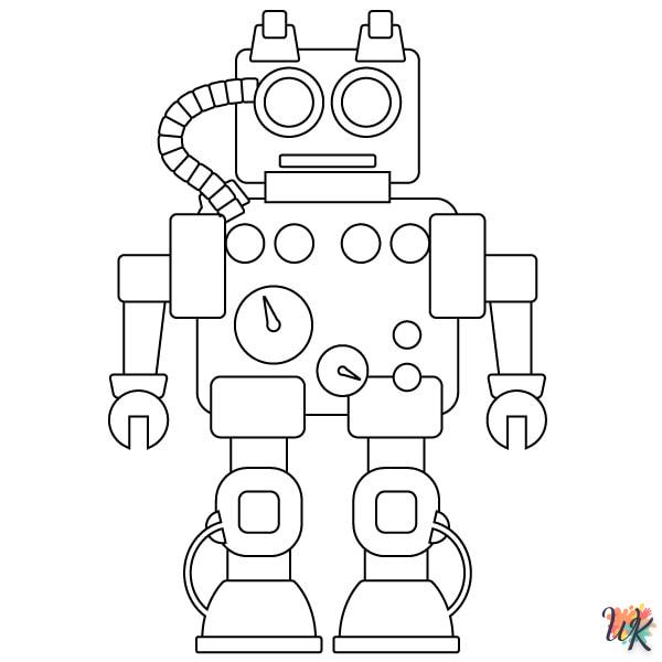 coloriage Robot  a imprimer enfant 5 ans