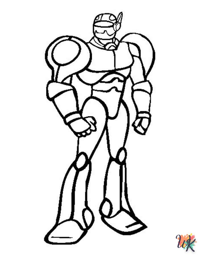 coloriage Robot  pour enfant de 7 ans