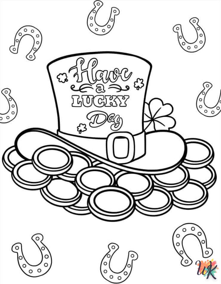 coloriage Saint Patrick  gratuit a imprimer