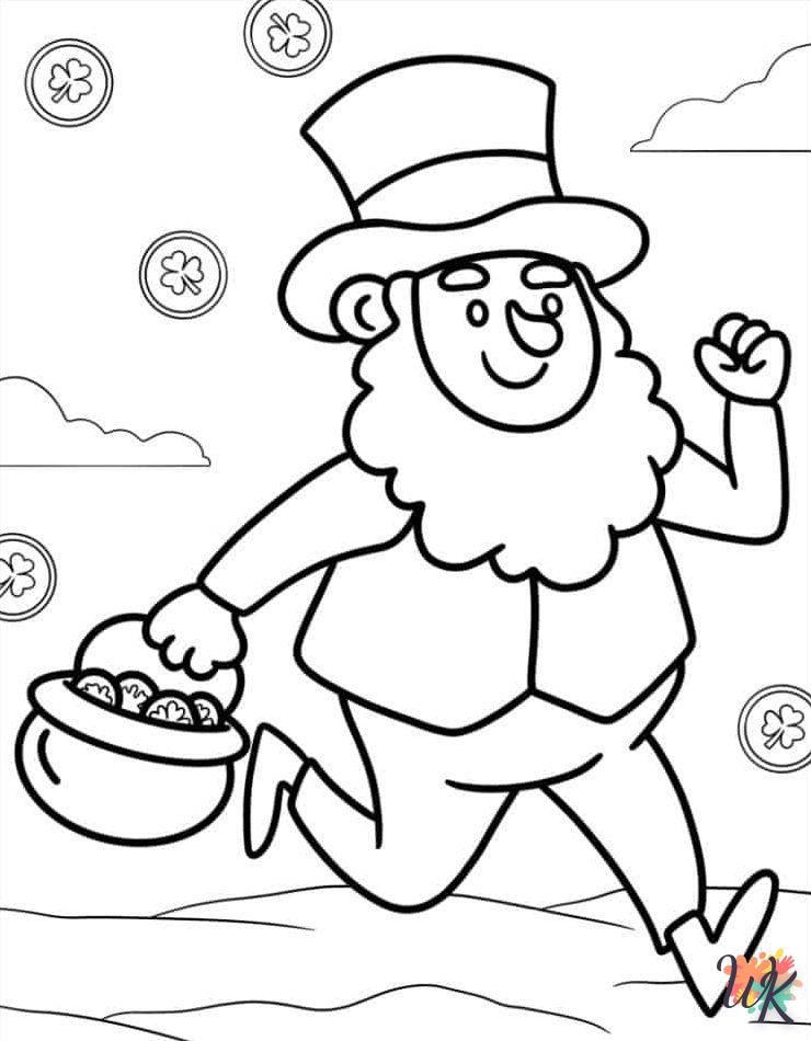 coloriage Saint Patrick  pour enfant a imprimer gratuit