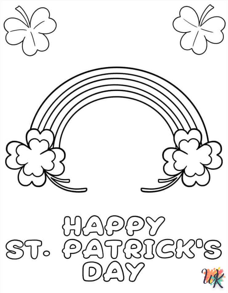 coloriage Saint Patrick  7 ans en ligne gratuit à imprimer