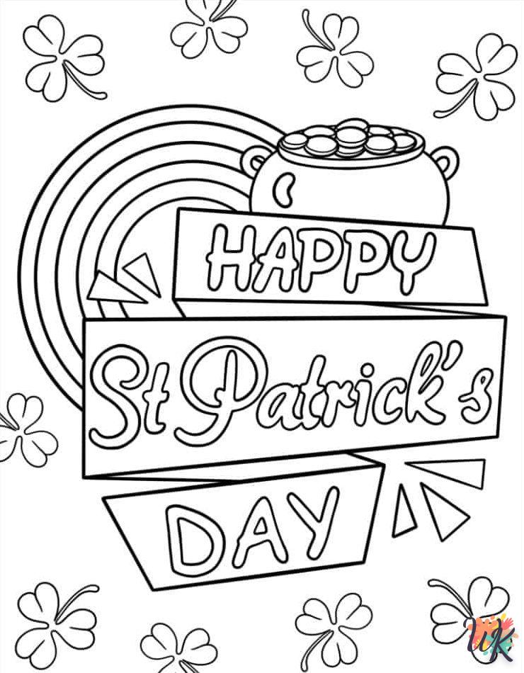 coloriage Saint Patrick  a colorier en ligne gratuitement