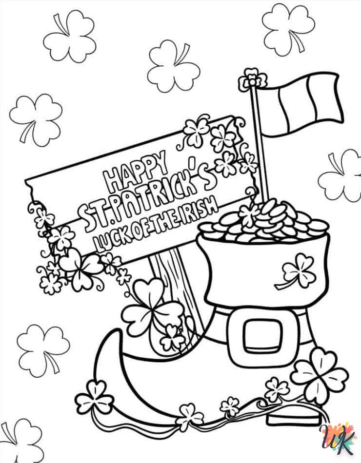 coloriage Saint Patrick  pour enfant de 10 ans