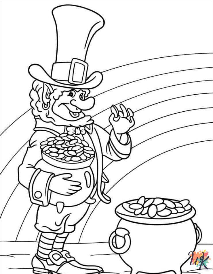 coloriage Saint Patrick  gratuit a imprimer