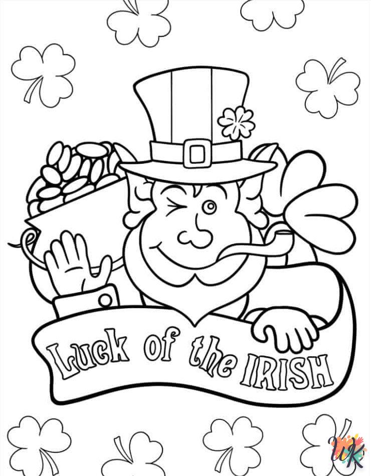 coloriage Saint Patrick  pour enfant de 2 ans