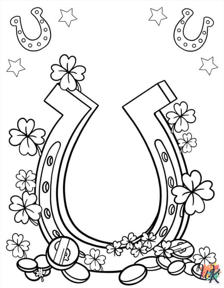 coloriage Saint Patrick  enfant 5 ans à imprimer