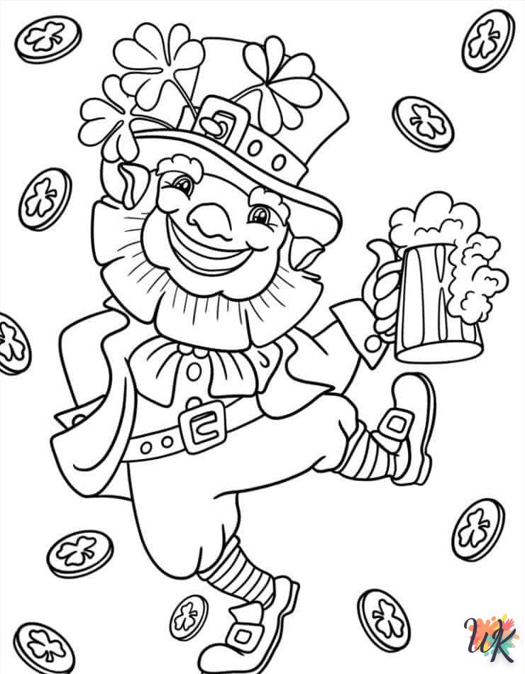 coloriage Saint Patrick  pour enfant de 8 ans