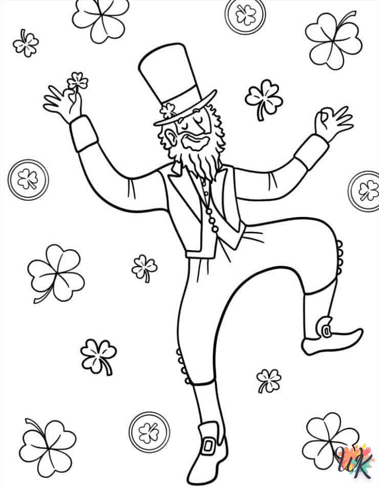 coloriage Saint Patrick  à imprimer pdf gratuit