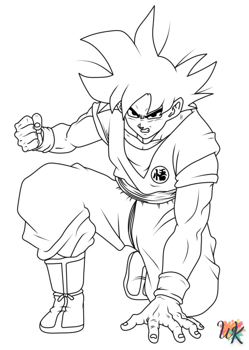 coloriage Sangoku  a imprimer enfant 5 ans