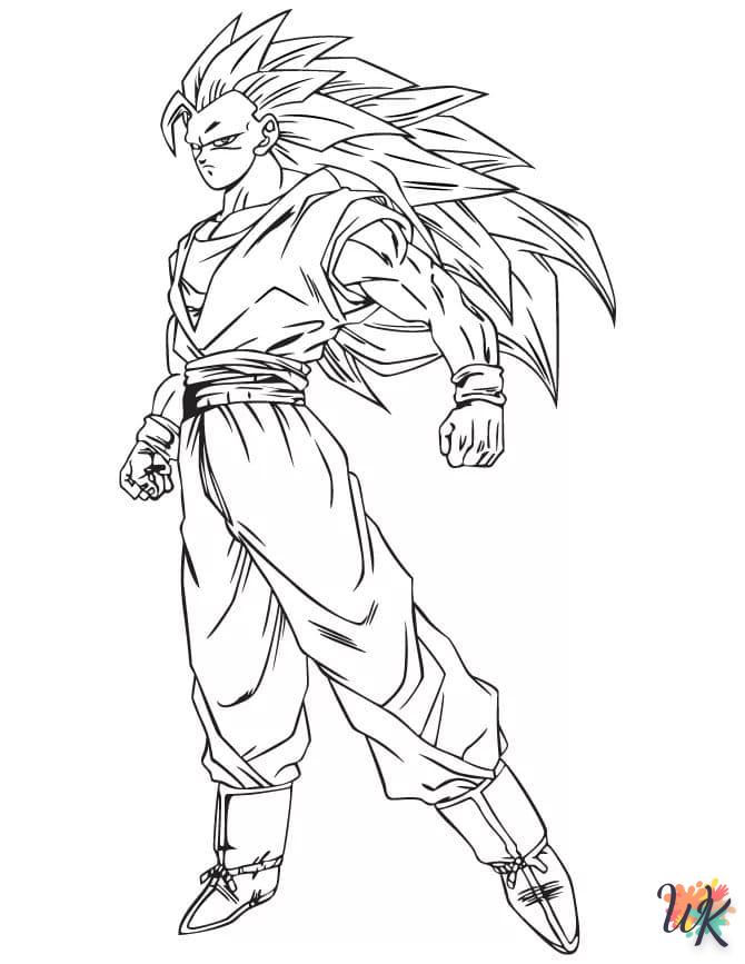 imprimer coloriage Sangoku  pour enfant