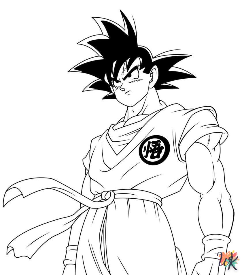 coloriage Sangoku  pour enfant de 6 ans