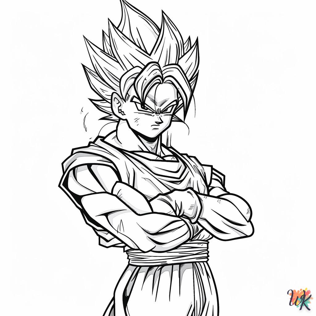 coloriage Sangoku  enfant 3 ans a imprimer