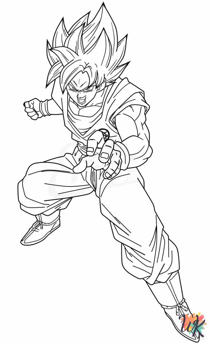 coloriage Sangoku  pour enfant de 10 ans