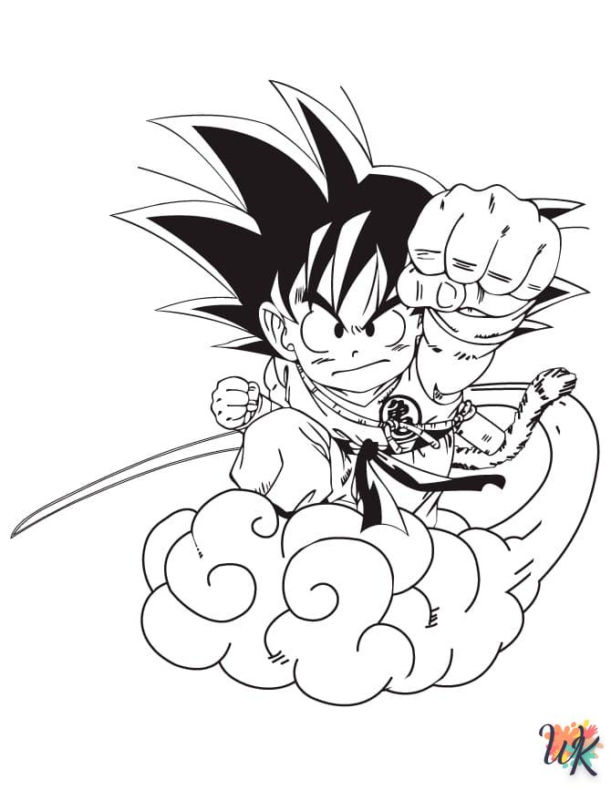 coloriage Sangoku  à colorier en ligne gratuit