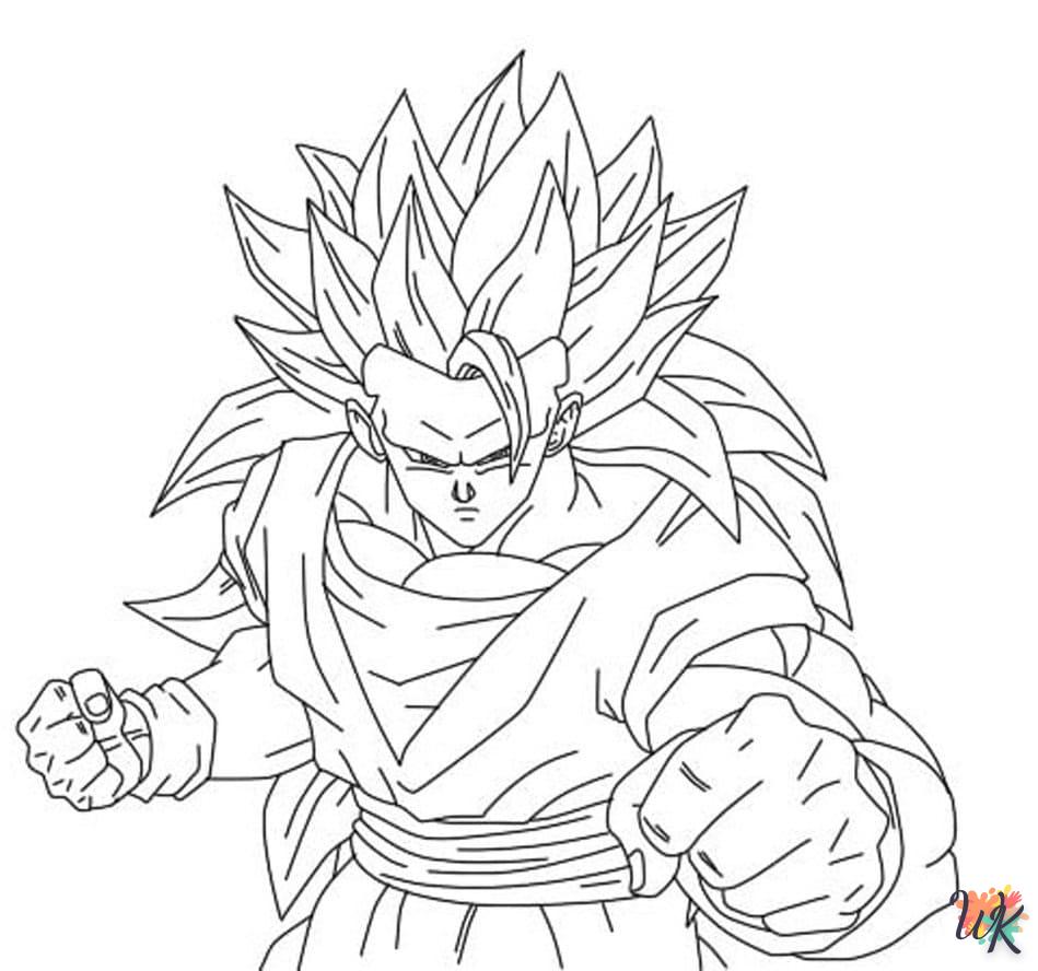 activité coloriage Sangoku  en ligne