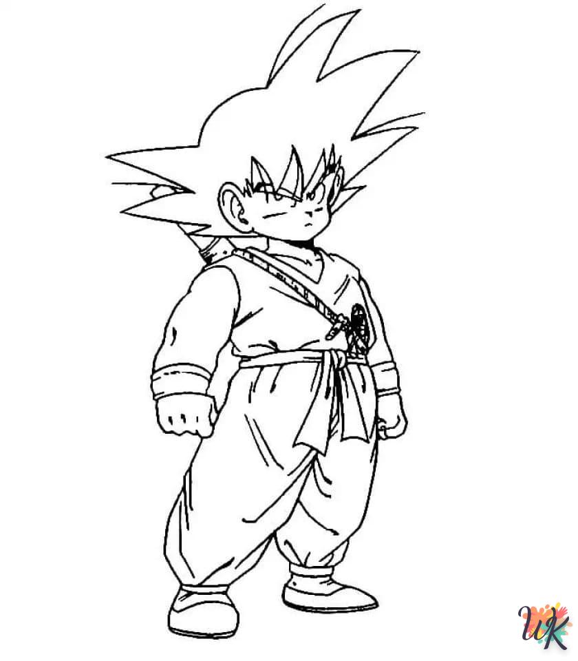 coloriage Sangoku  licorne en ligne gratuit à imprimer