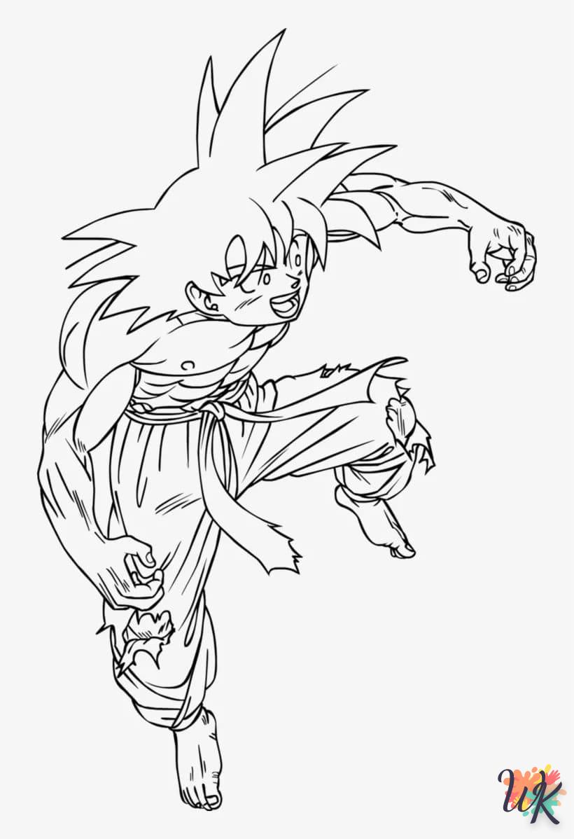 coloriage Sangoku  à imprimer a4