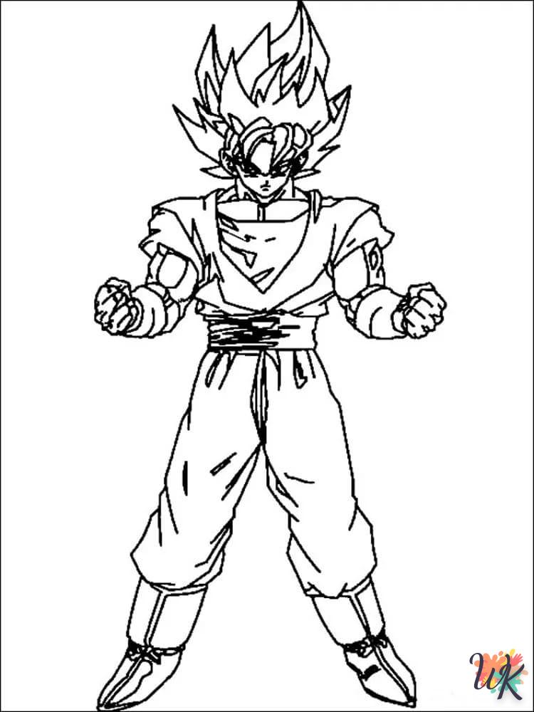 coloriage Sangoku  à imprimer pour enfant de 12 ans