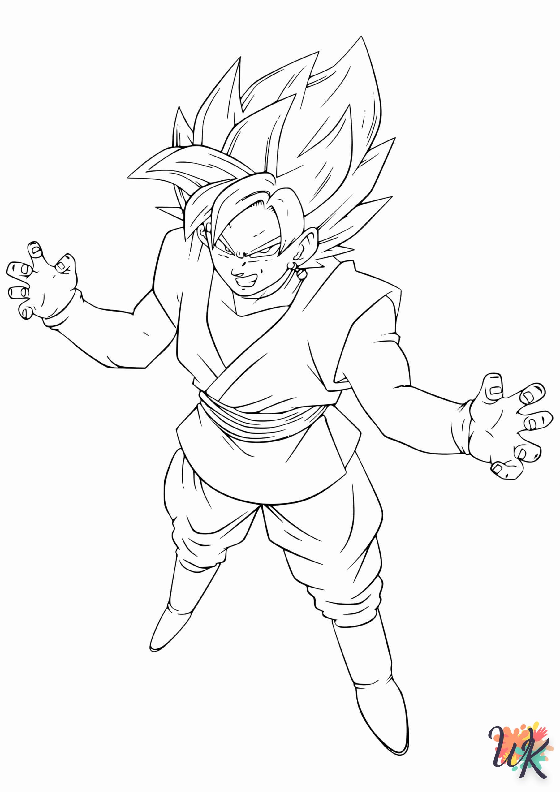 coloriage Sangoku  à imprimer pour enfant de 12 ans