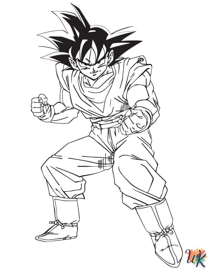 coloriage Sangoku  à imprimer gratuitement