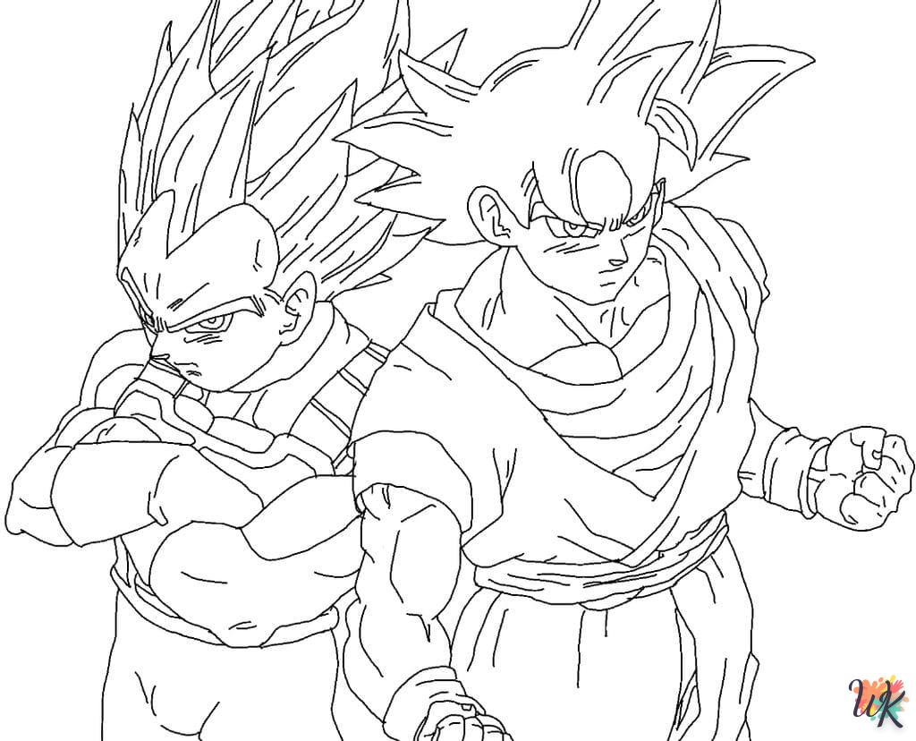 coloriage Sangoku  en ligne à imprimer