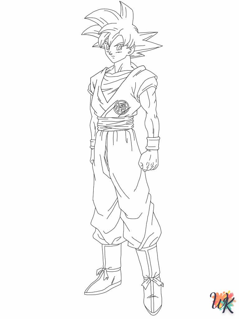 coloriage Sangoku  a dessiner en ligne