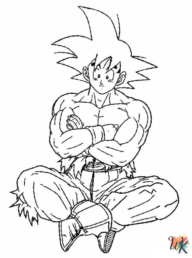 coloriage Sangoku  enfant a imprimer