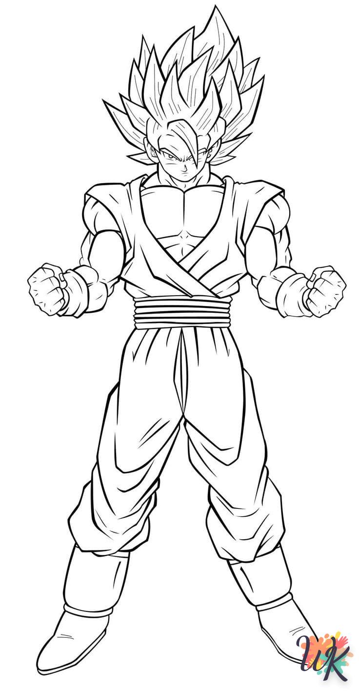 coloriage Sangoku  à imprimer pour enfants