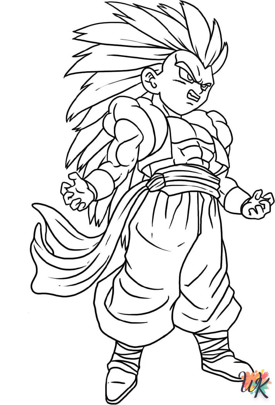 coloriage Sangoku  pour primaire