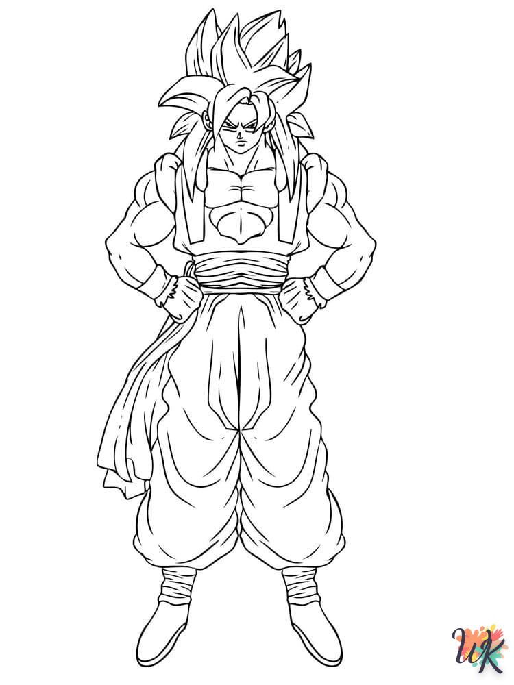 coloriage Sangoku  en ligne gratuit pour 12 ans