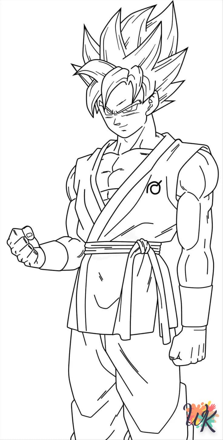 image pour coloriage Sangoku  enfant