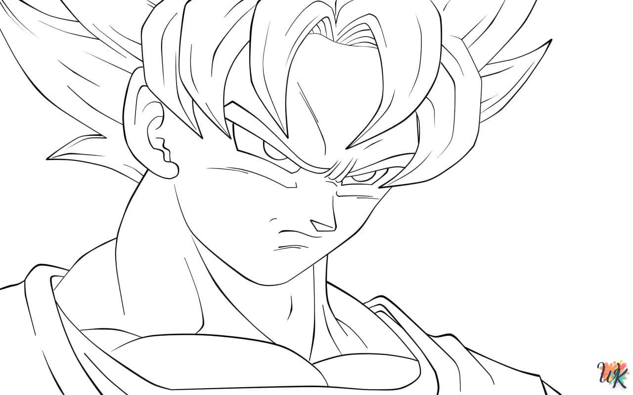 coloriage Sangoku  et dessin a imprimer