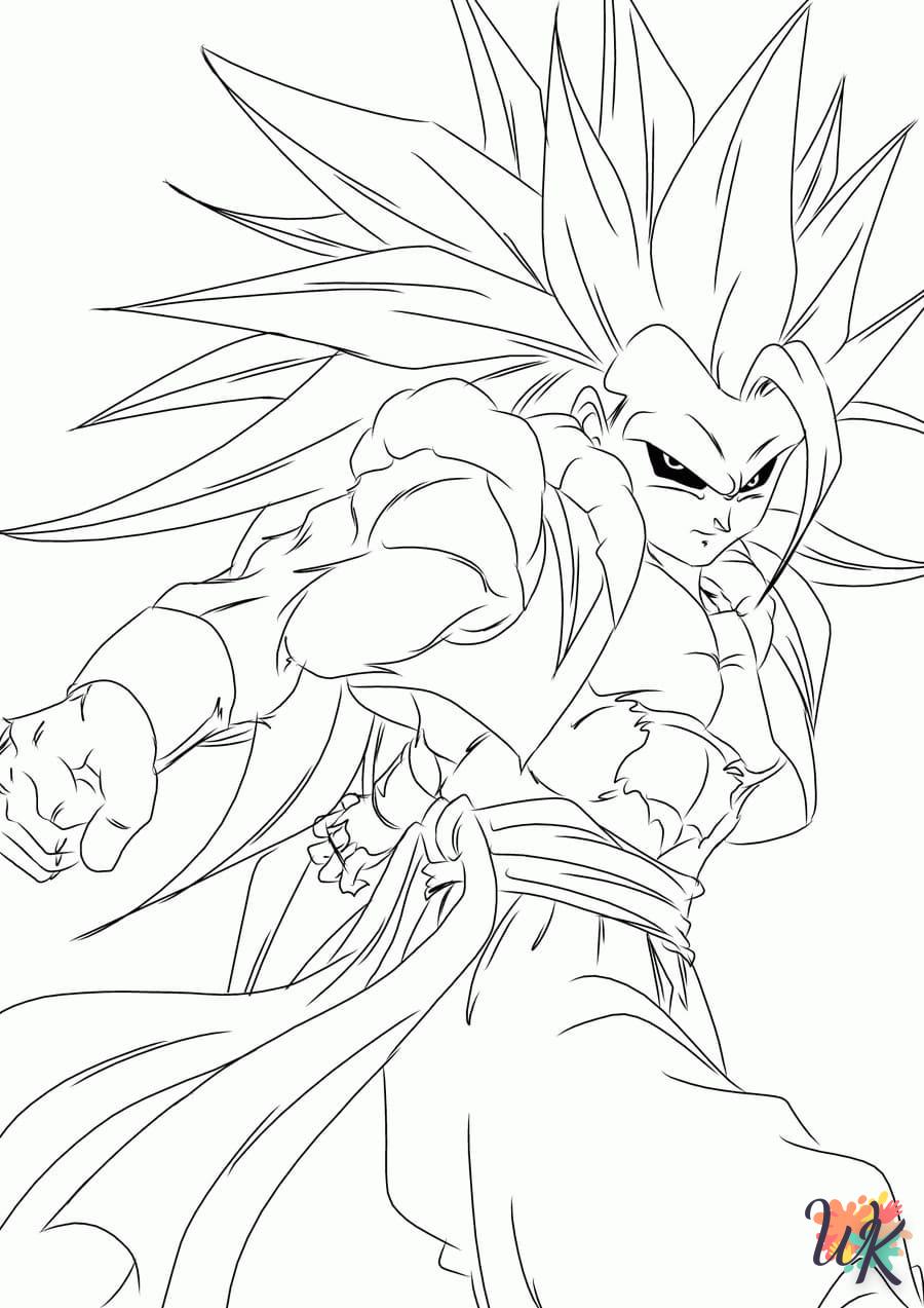 coloriage Sangoku  en ligne à imprimer