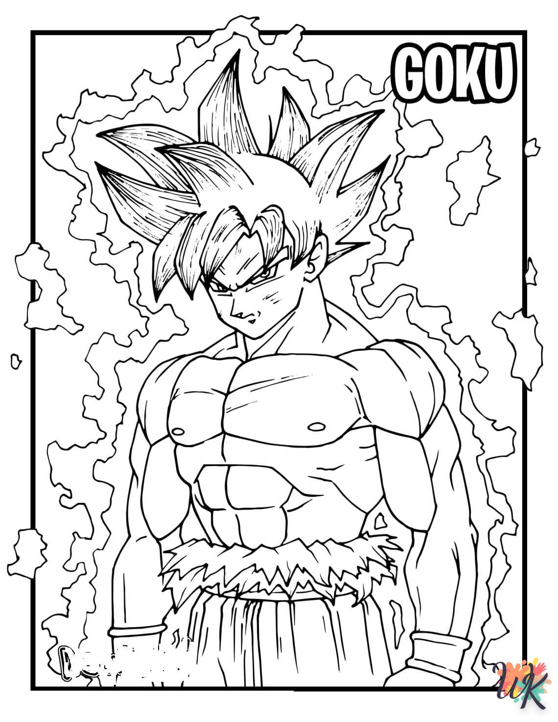 a imprimer coloriage Sangoku  gratuit