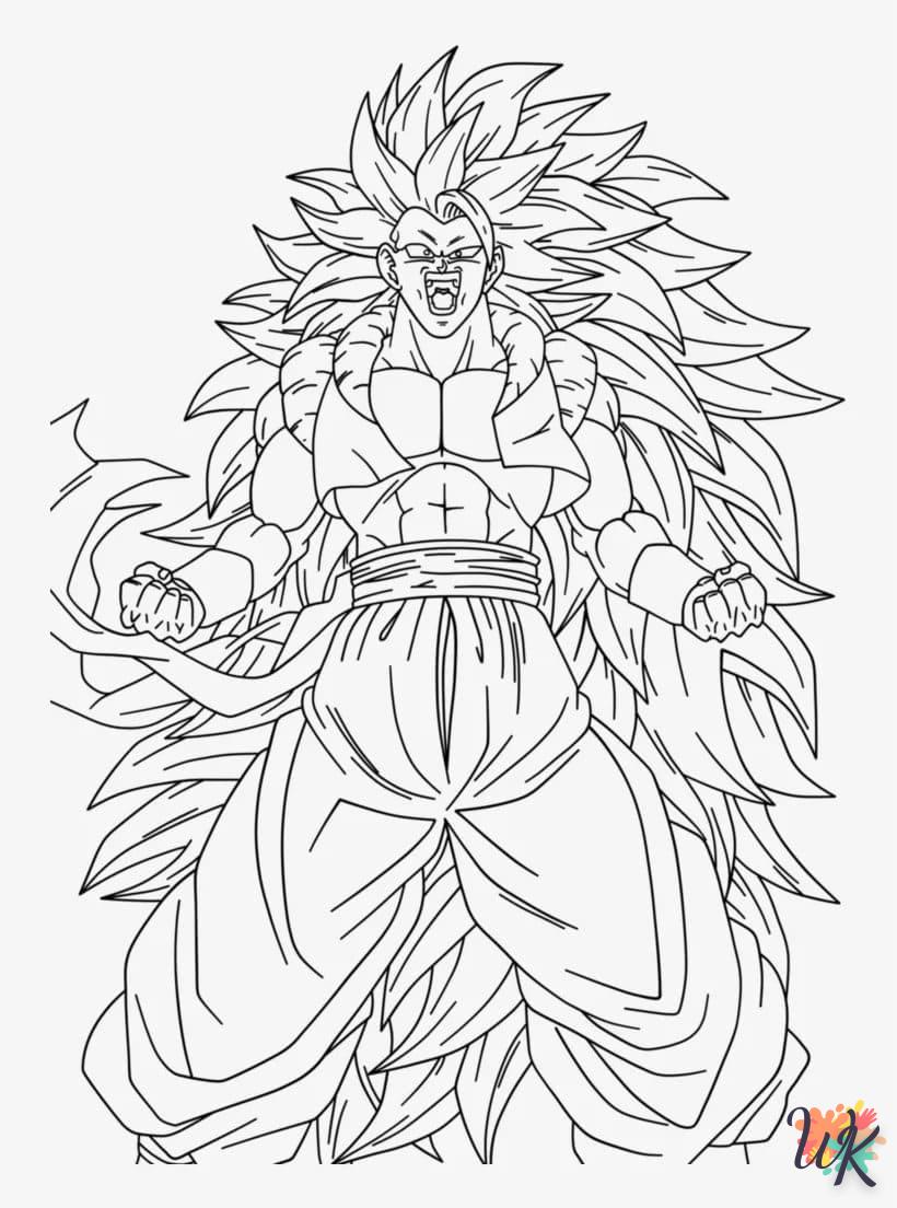 coloriage Sangoku  à imprimer pdf gratuit