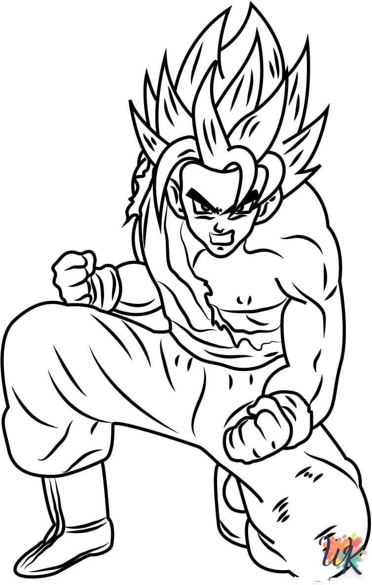 coloriage Sangoku  pour enfant