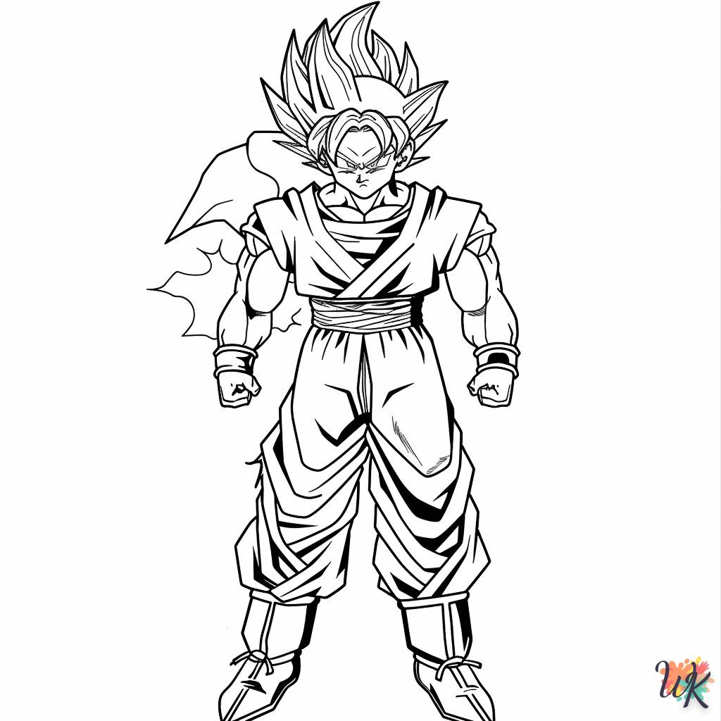 coloriage Sangoku  à imprimer pdf