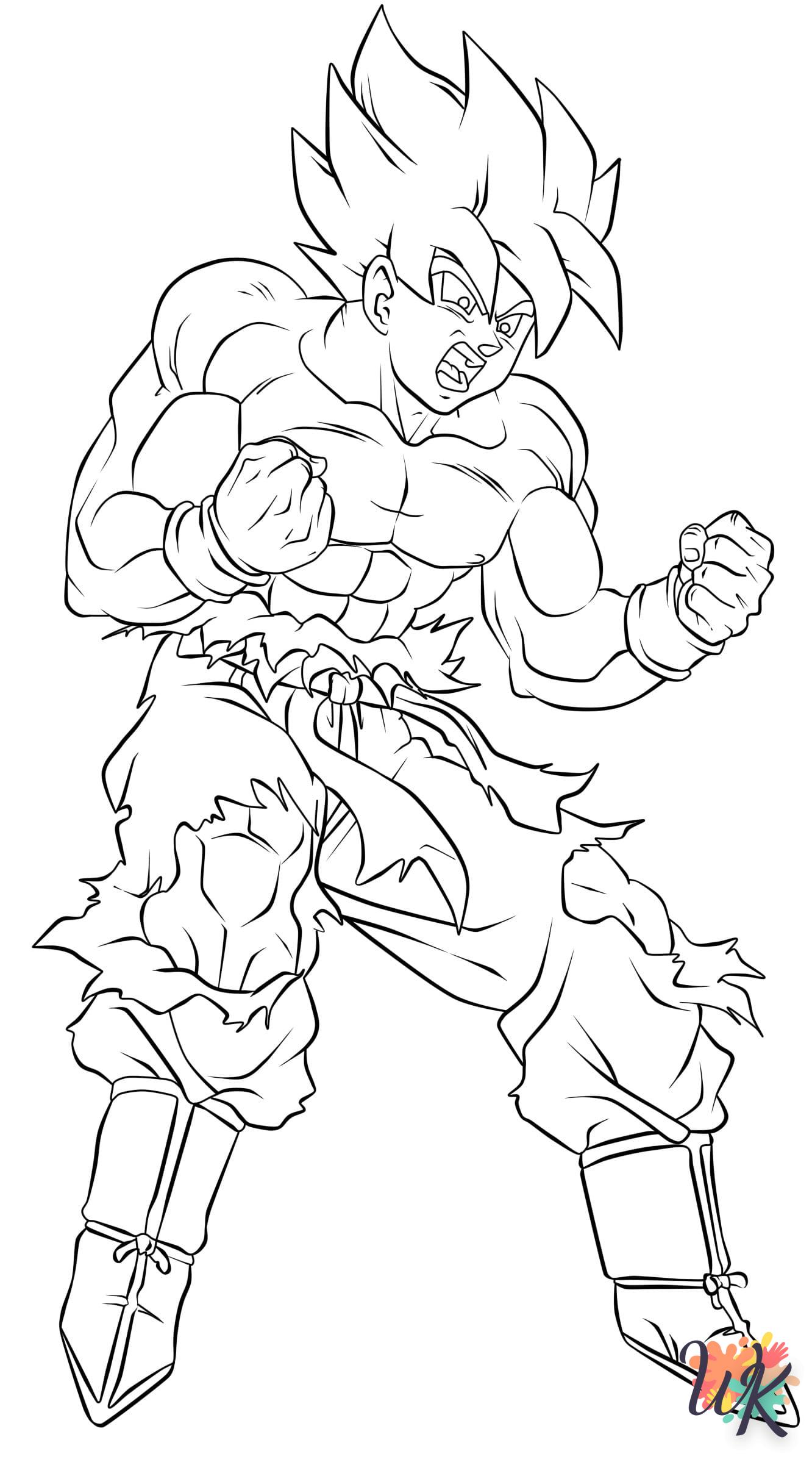 coloriage Sangoku  pour primaire