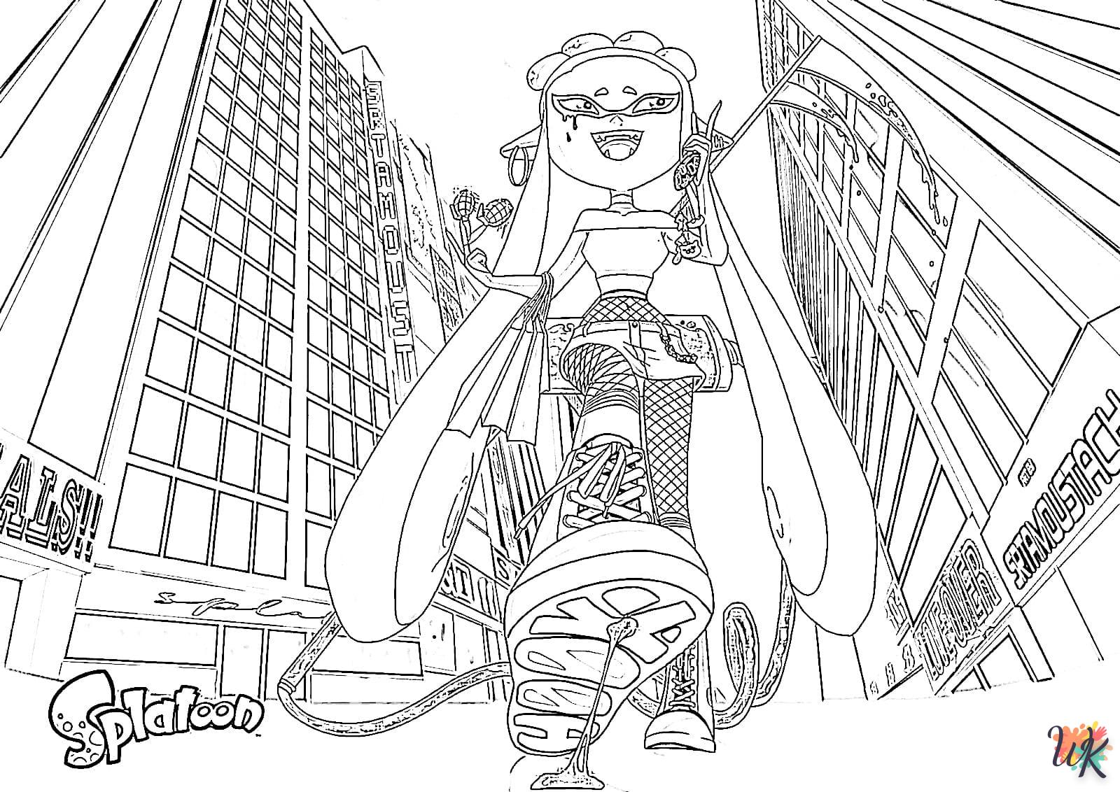 coloriage Splatoon  a telecharger