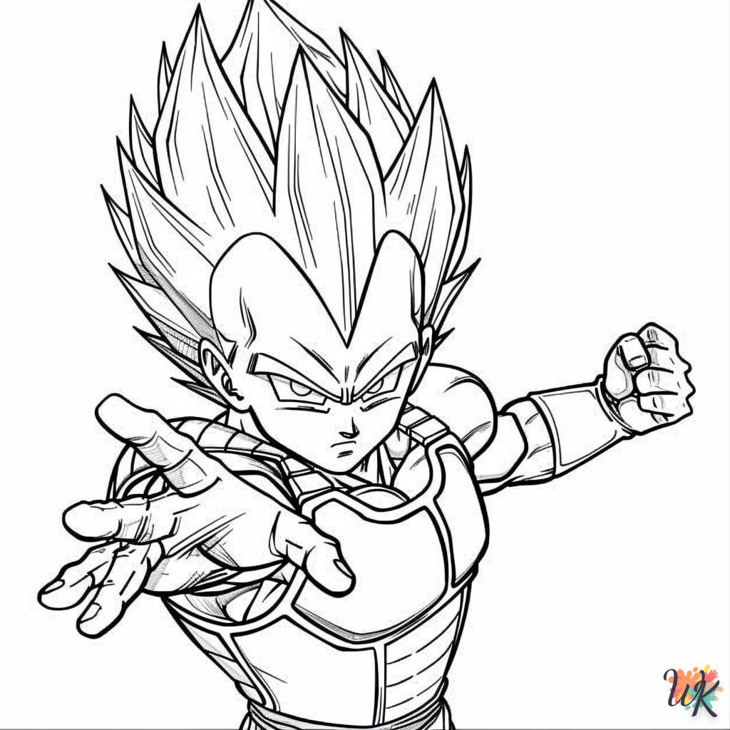 coloriage Vegeta  bebe à imprimer