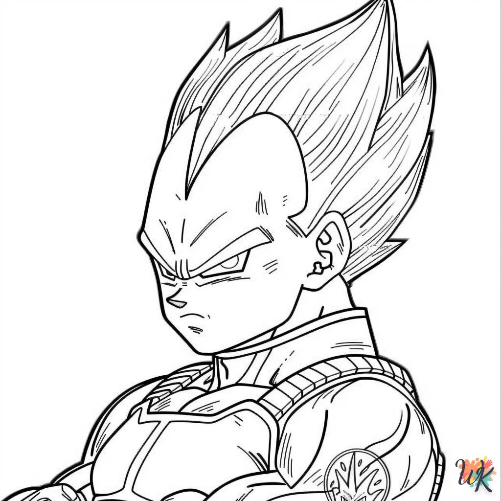 coloriage Vegeta  pour bebe a imprimer