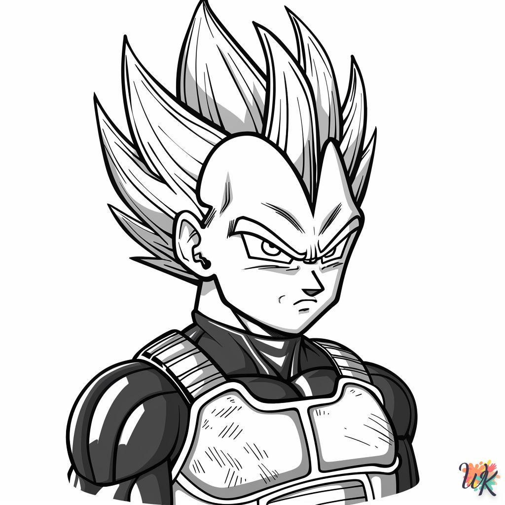 activité coloriage Vegeta  en ligne